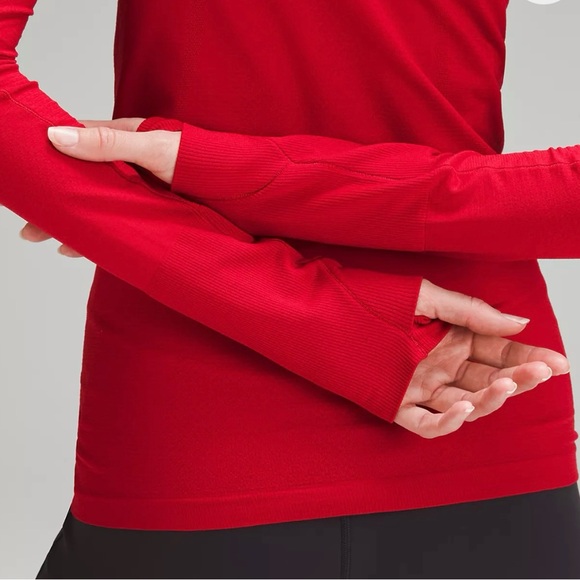 lululemon athletica Red Long Sleeve Top - Picture 4 of 7